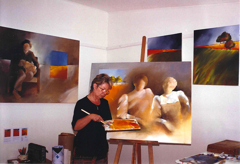 Re Tratos Elisabeth Kroneberg pintando